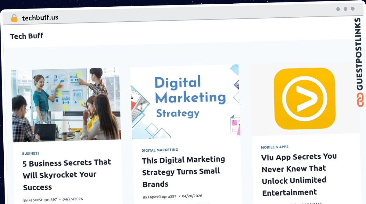 Publish Guest Post on techbuff.us