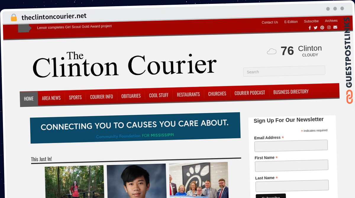 Publish Guest Post on theclintoncourier.net
