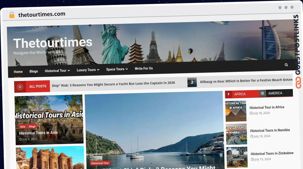 Publish Guest Post on thetourtimes.com