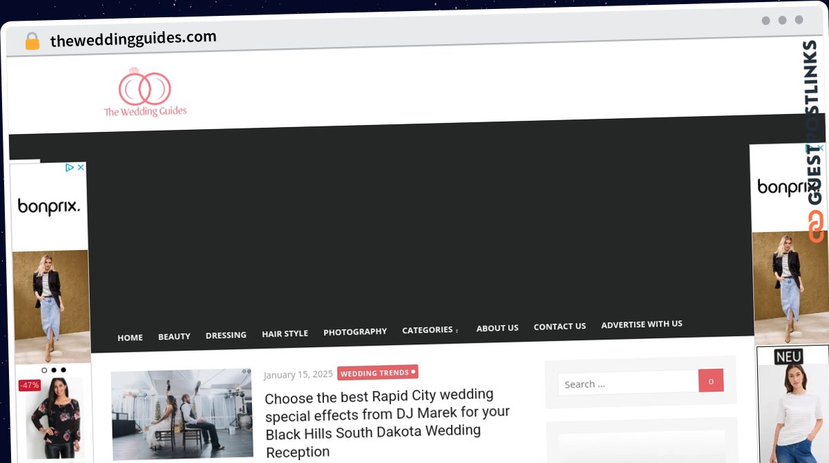 Publish Guest Post on theweddingguides.com