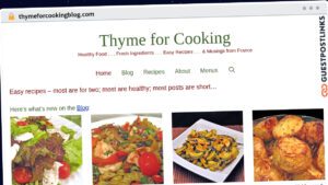 Publish Guest Post on thymeforcookingblog.com