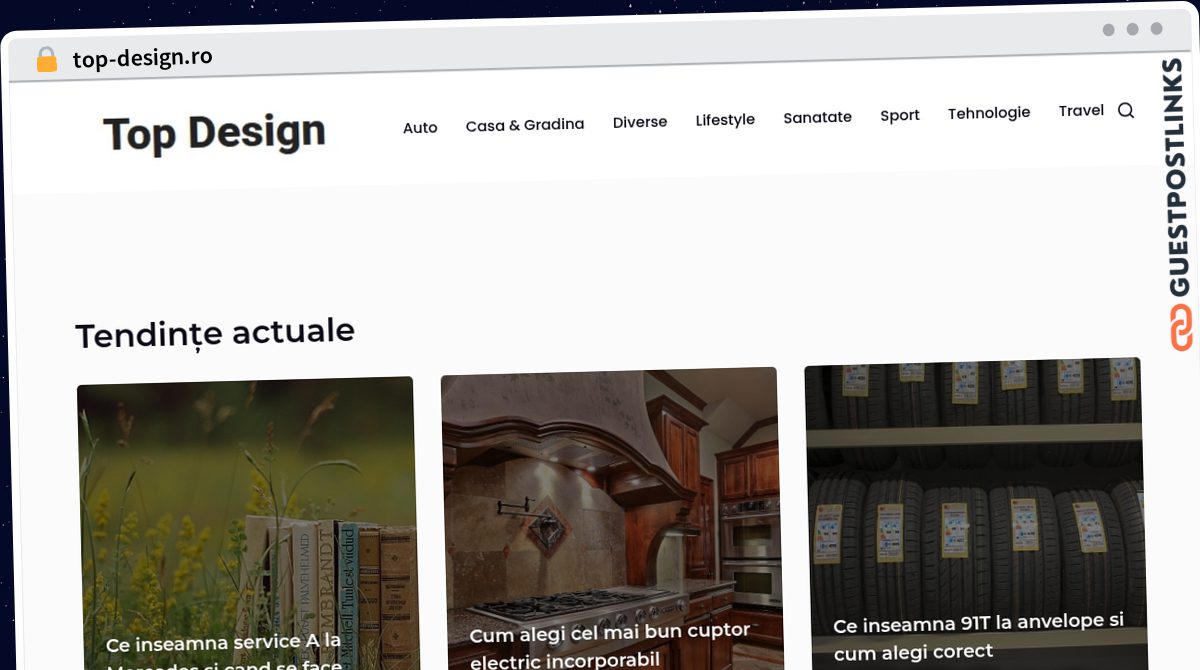 Publish Guest Post on top-design.ro