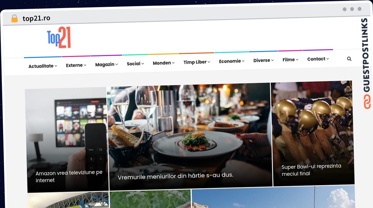 Publish Guest Post on top21.ro