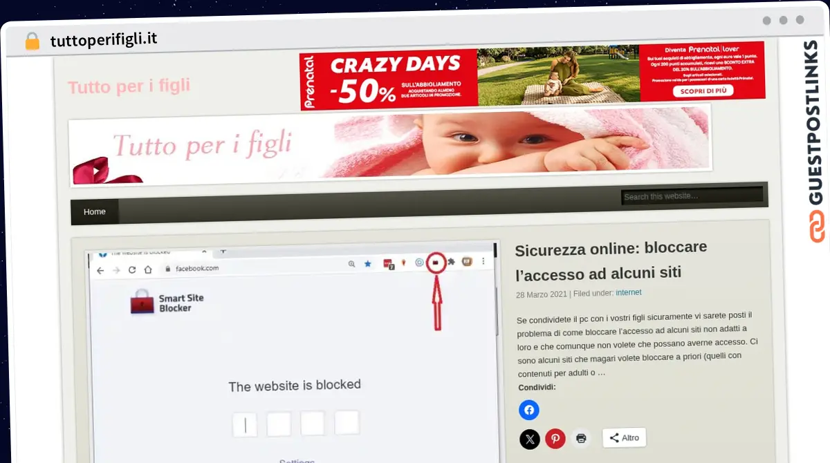 Publish Guest Post on tuttoperifigli.it