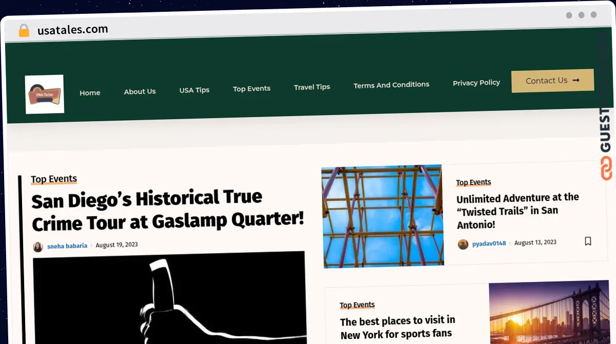 Publish Guest Post on usatales.com