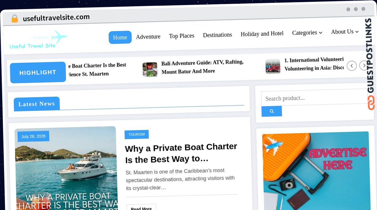 Publish Guest Post on usefultravelsite.com