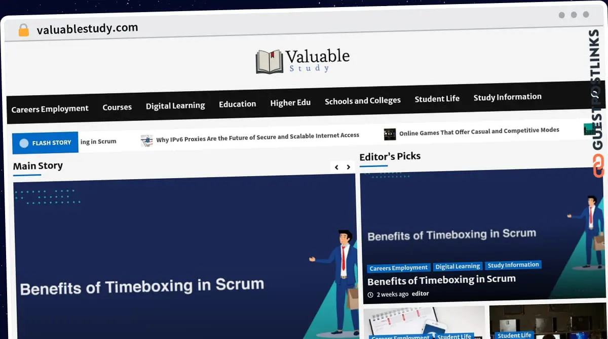 Publish Guest Post on valuablestudy.com