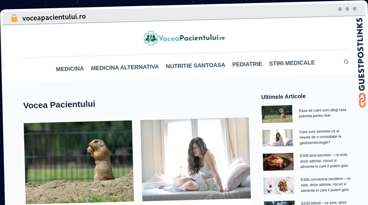 Publish Guest Post on voceapacientului.ro