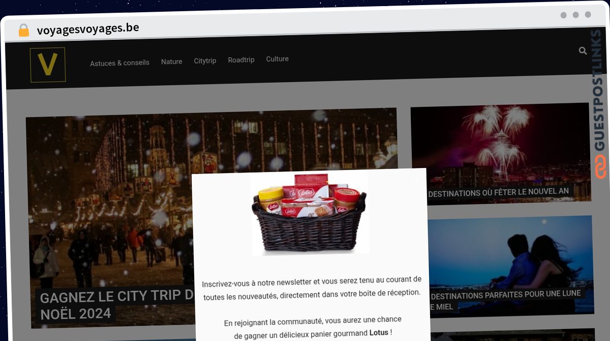 Publish Guest Post on voyagesvoyages.be