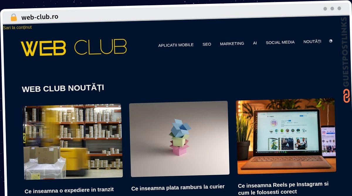 Publish Guest Post on web-club.ro