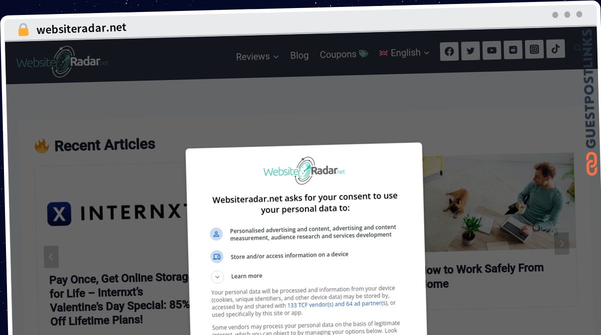 Publish Guest Post on websiteradar.net