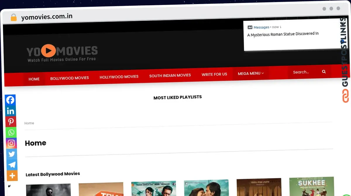 Publish Guest Post on yomovies.com.in