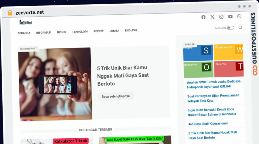 Publish Guest Post on zeevorte.net
