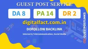 Buy Guest Post on digitalfact.com.in