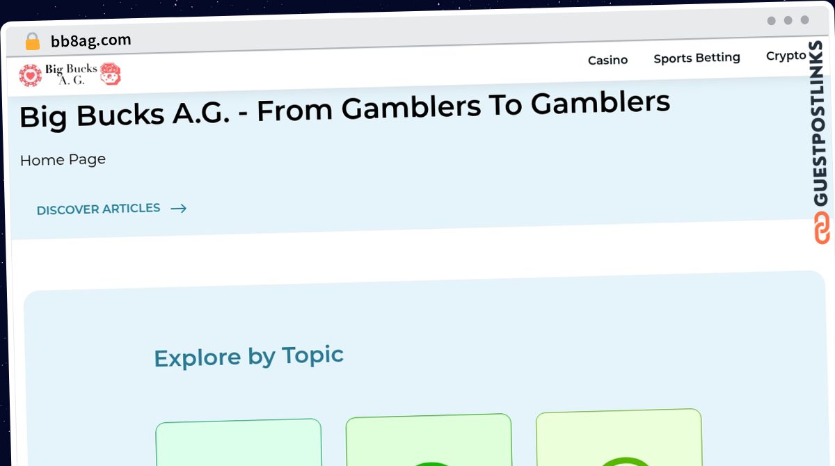 Publish Guest Post on bb8ag.com