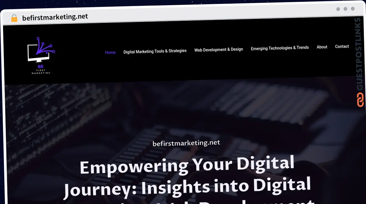 Publish Guest Post on befirstmarketing.net