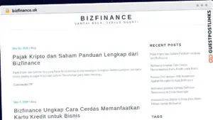 Publish Guest Post on bizfinance.uk
