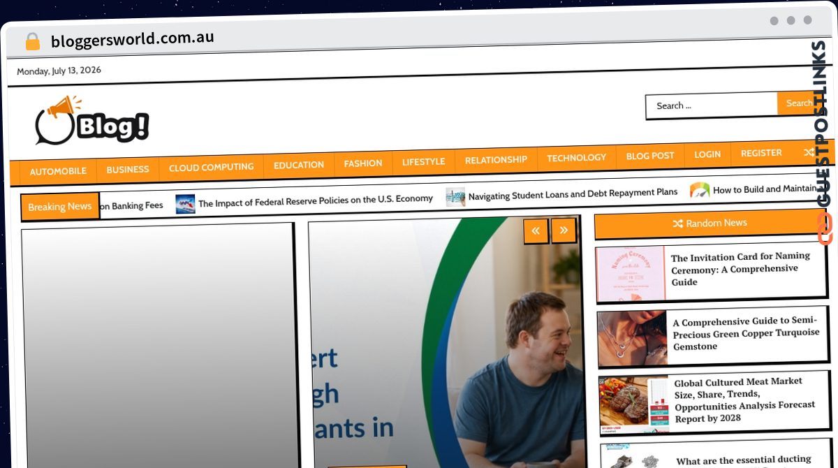 Publish Guest Post on bloggersworld.com.au
