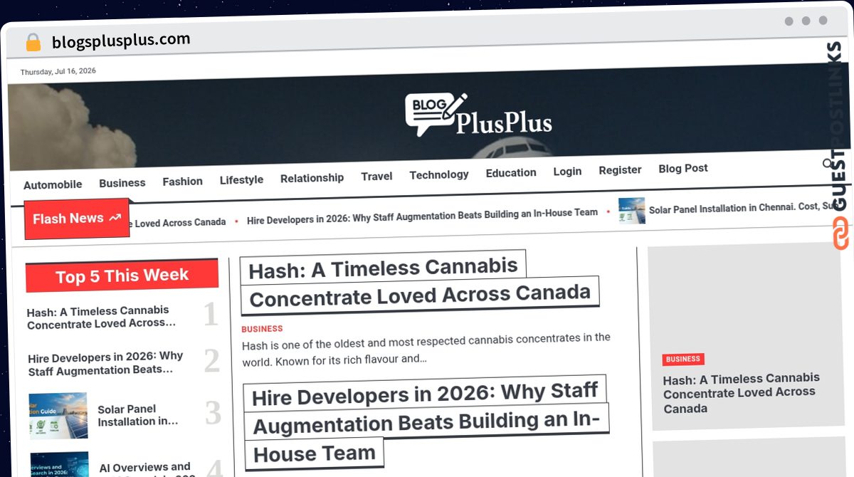Publish Guest Post on blogsplusplus.com