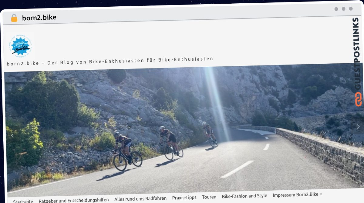 Publish Guest Post on born2.bike