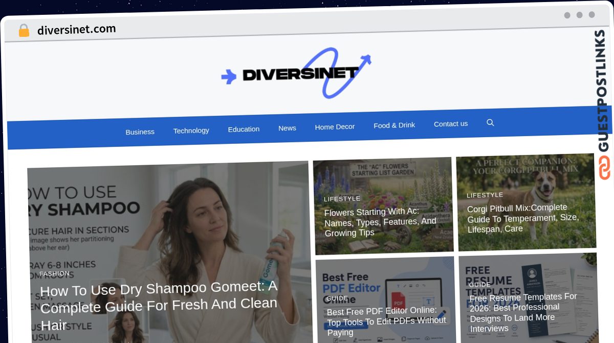 Publish Guest Post on diversinet.com