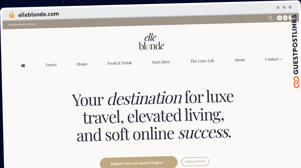 Publish Guest Post on elleblonde.com