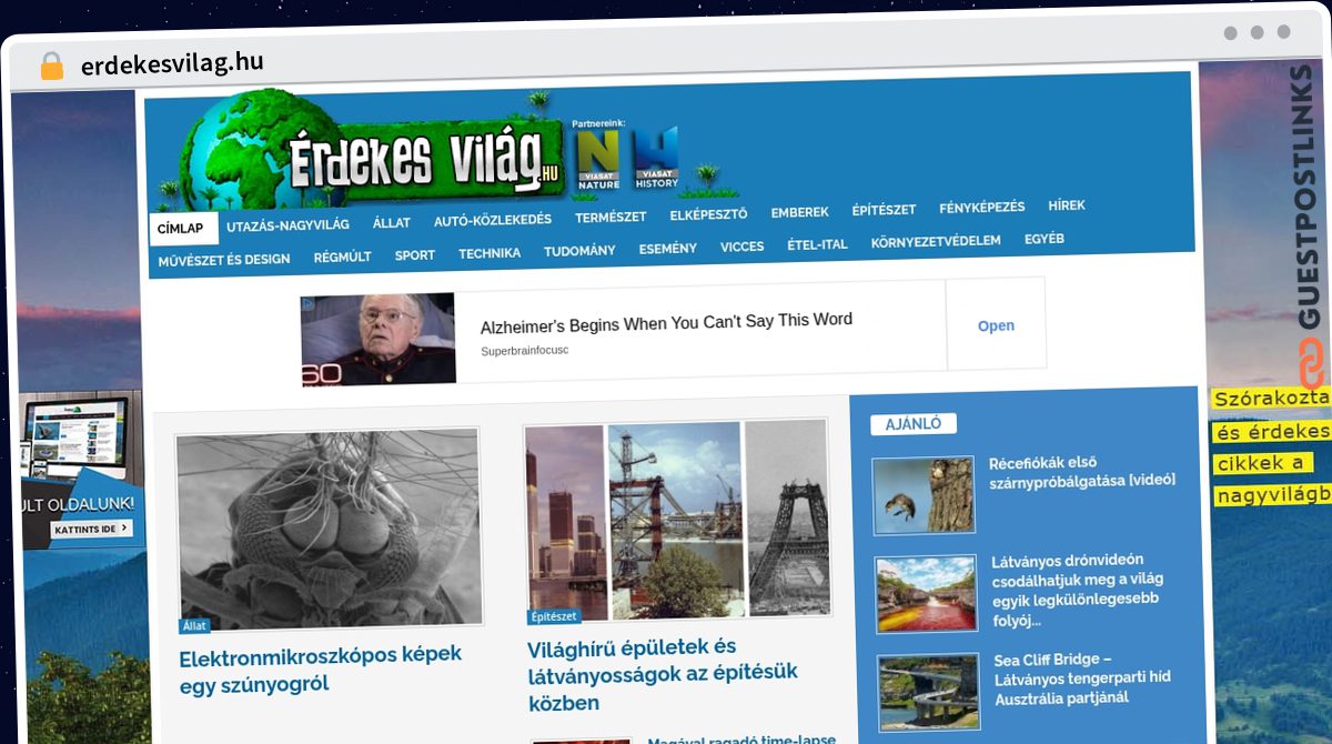 Publish Guest Post on erdekesvilag.hu