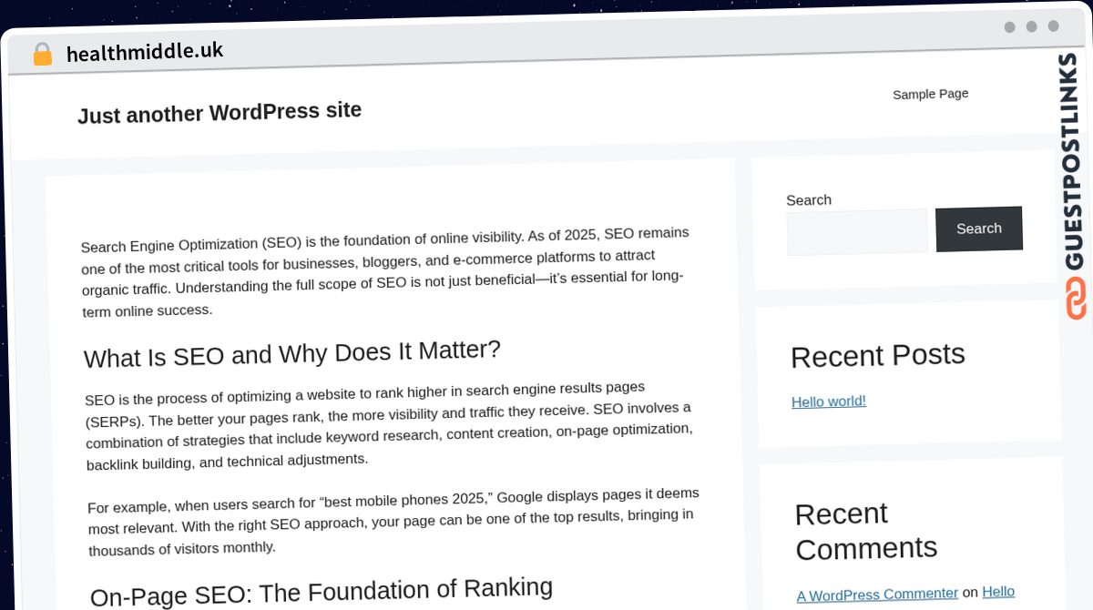 Publish Guest Post on healthmiddle.uk