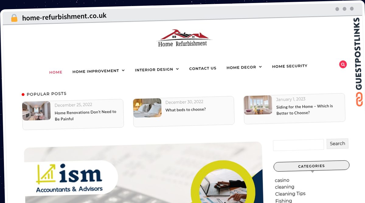 Publish Guest Post on home-refurbishment.co.uk