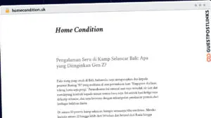 Publish Guest Post on homecondition.uk