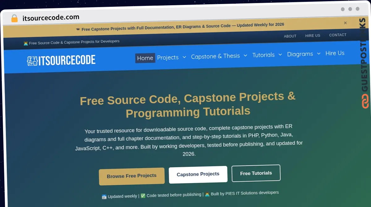 Publish Guest Post on itsourcecode.com