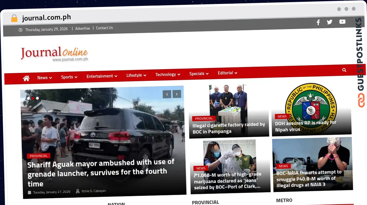 Publish Guest Post on journal.com.ph