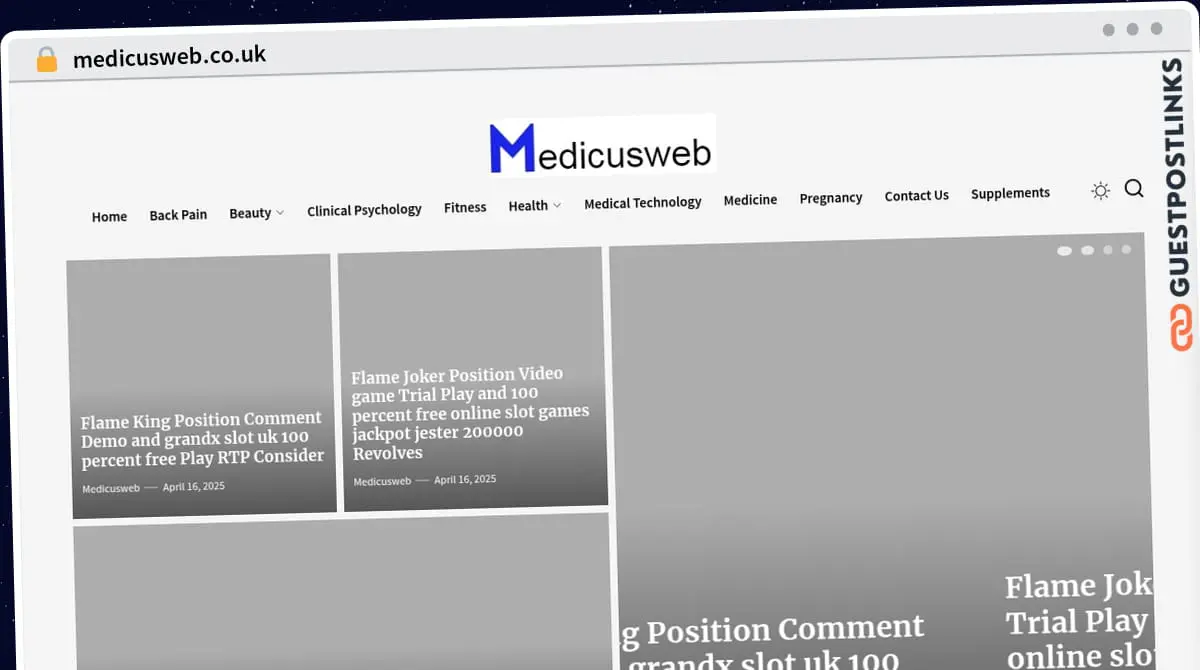 Publish Guest Post on medicusweb.co.uk