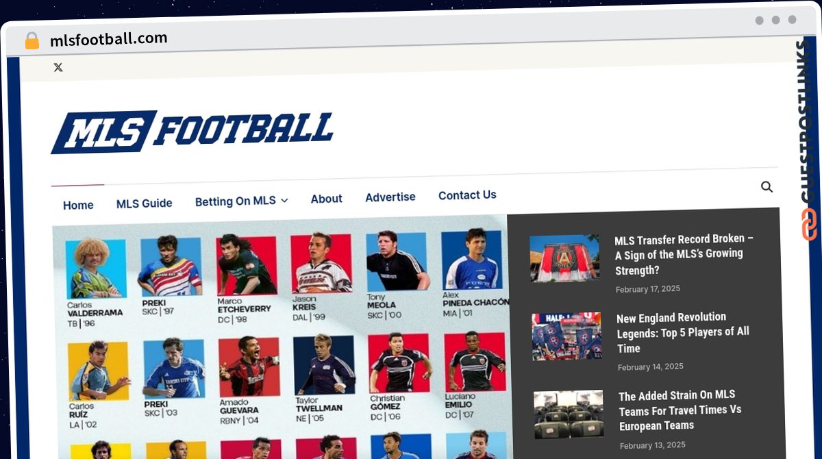 Publish Guest Post on mlsfootball.com