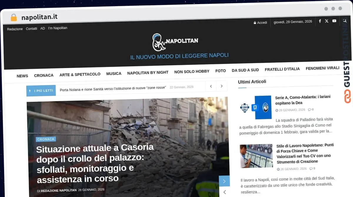 Publish Guest Post on napolitan.it