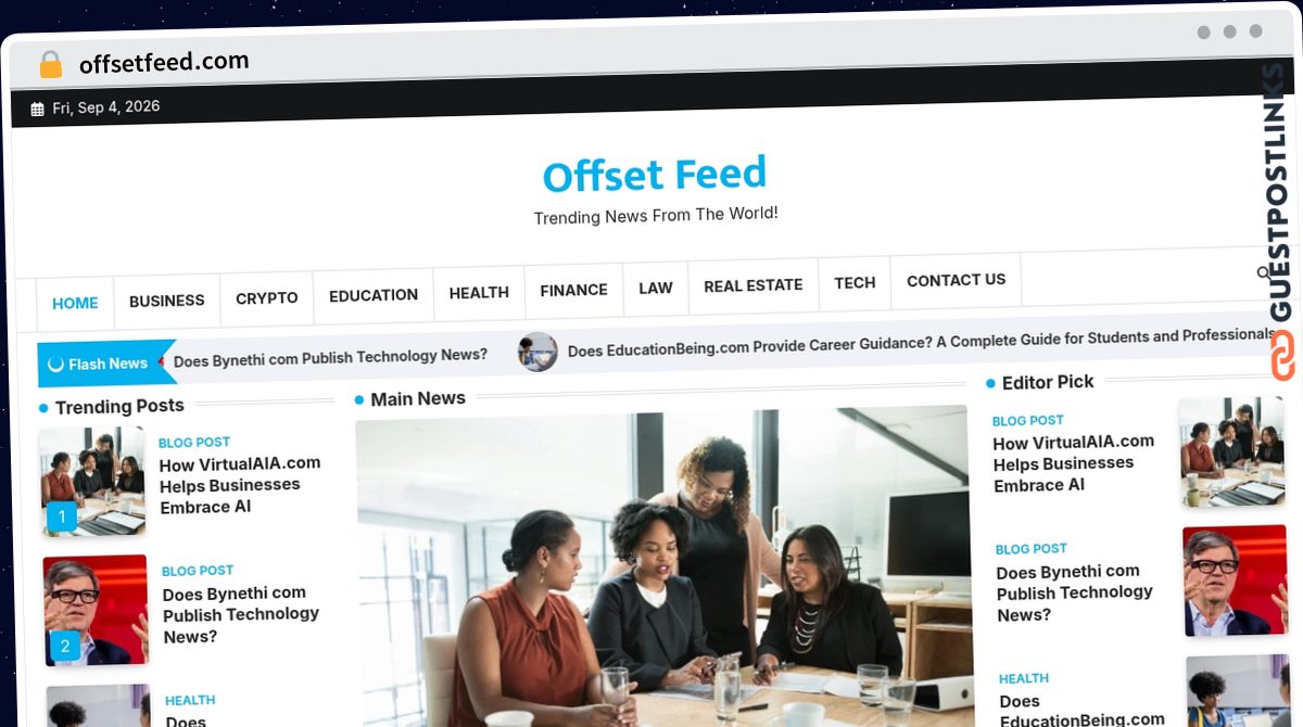 Publish Guest Post on offsetfeed.com