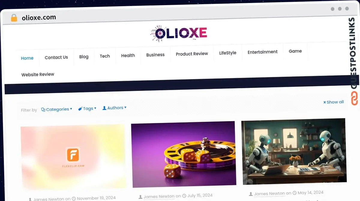 Publish Guest Post on olioxe.com
