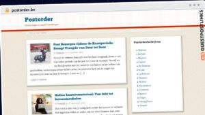 Publish Guest Post on postorder.be