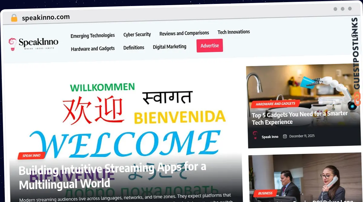 Publish Guest Post on speakinno.com