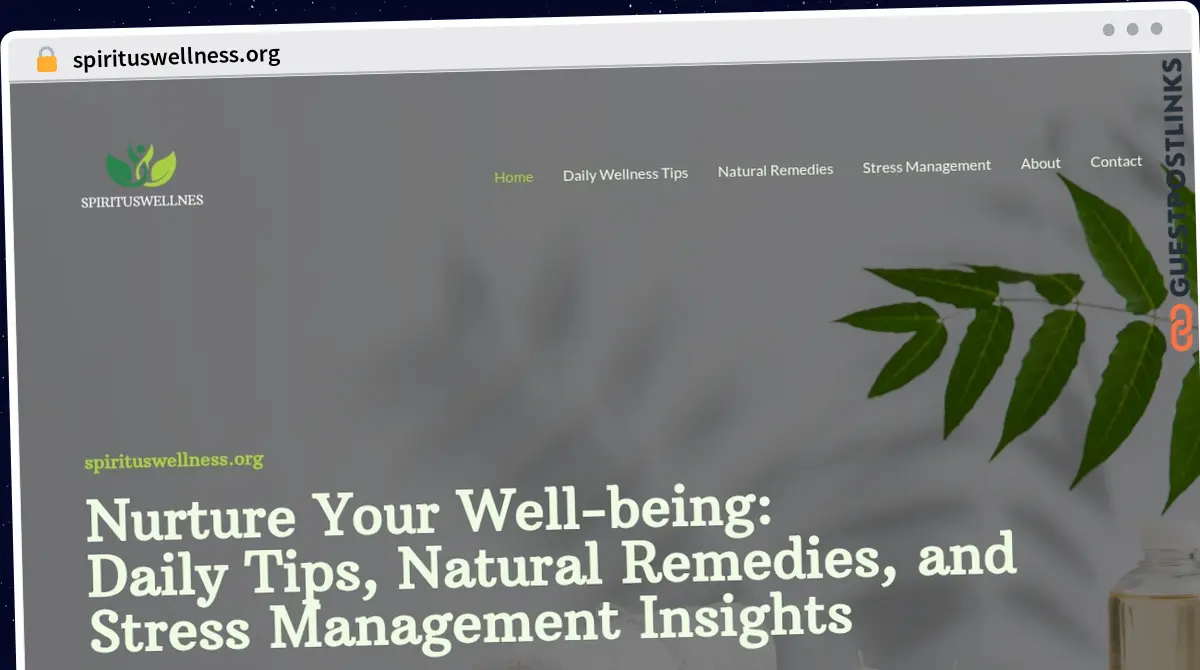 Publish Guest Post on spirituswellness.org