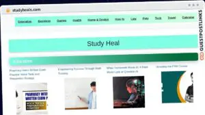 Publish Guest Post on studyheals.com