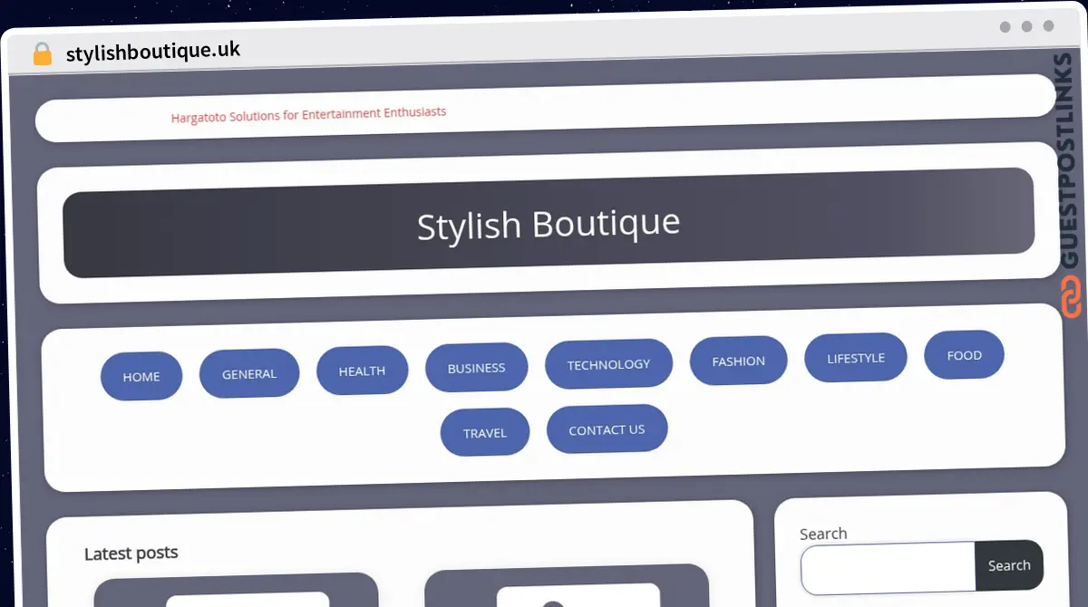 Publish Guest Post on stylishboutique.uk