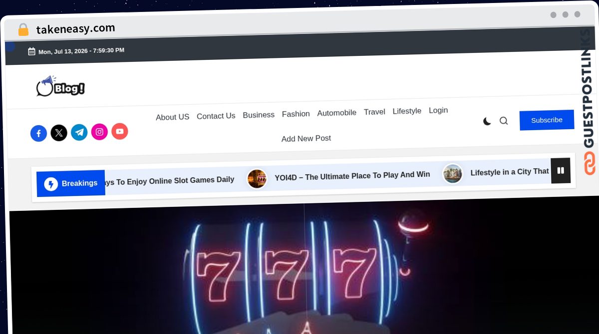 Publish Guest Post on takeneasy.com