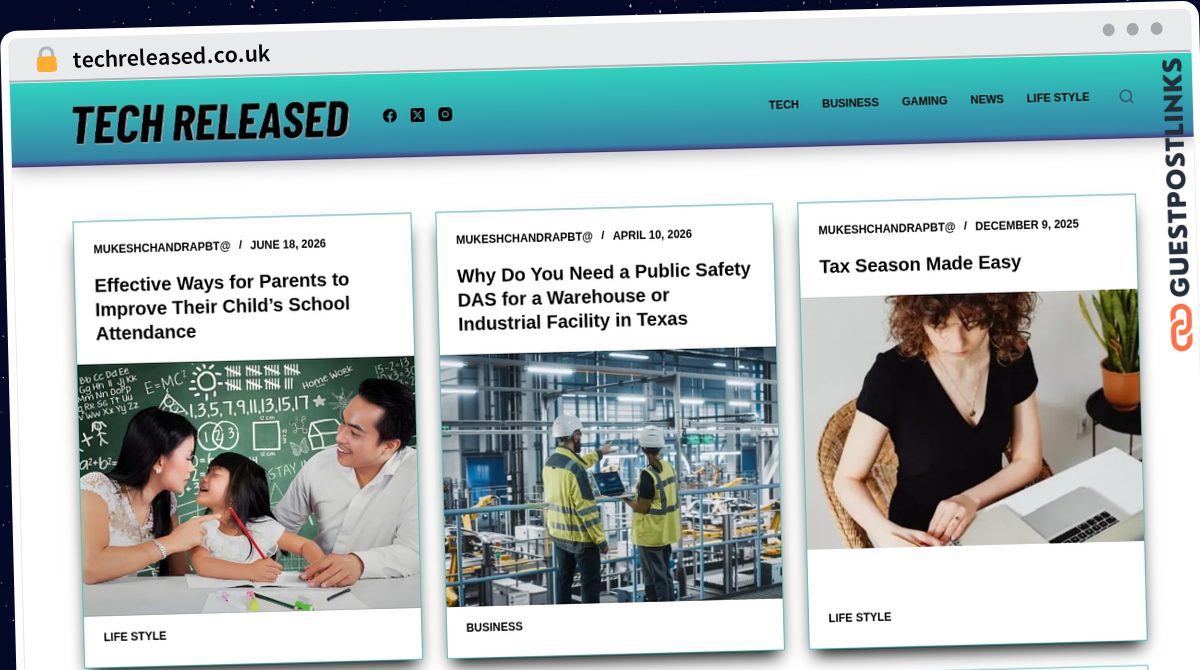Publish Guest Post on techreleased.co.uk