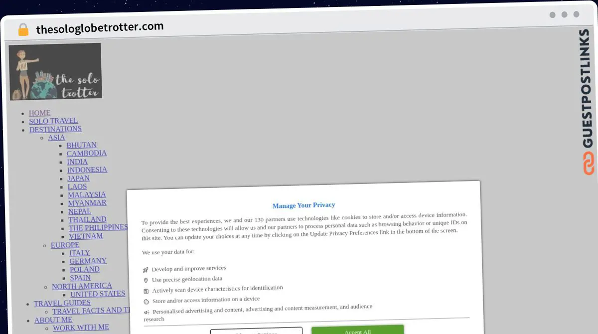 Publish Guest Post on thesologlobetrotter.com