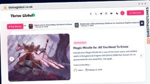 Publish Guest Post on thriveglobal.co.uk