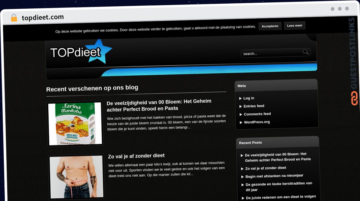 Publish Guest Post on topdieet.com