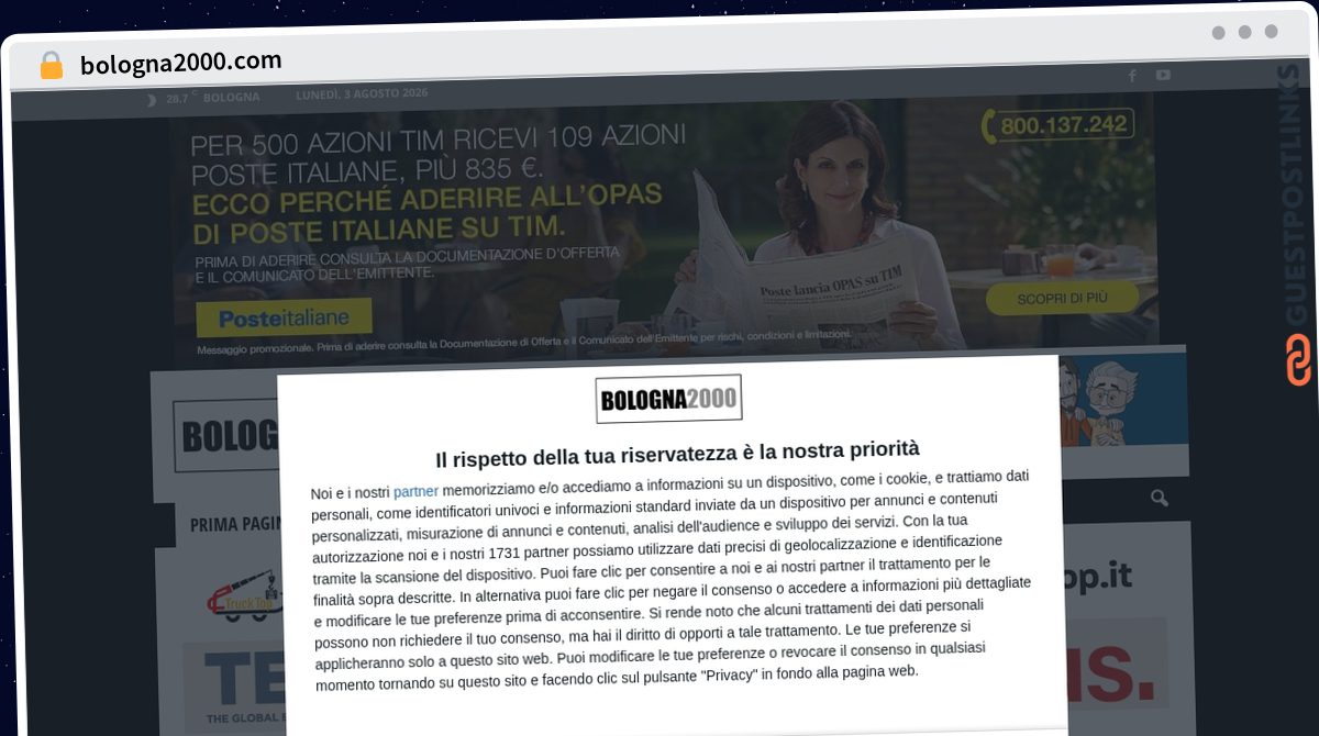 Publish Guest Post on bologna2000.com