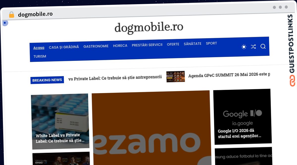 Publish Guest Post on dogmobile.ro