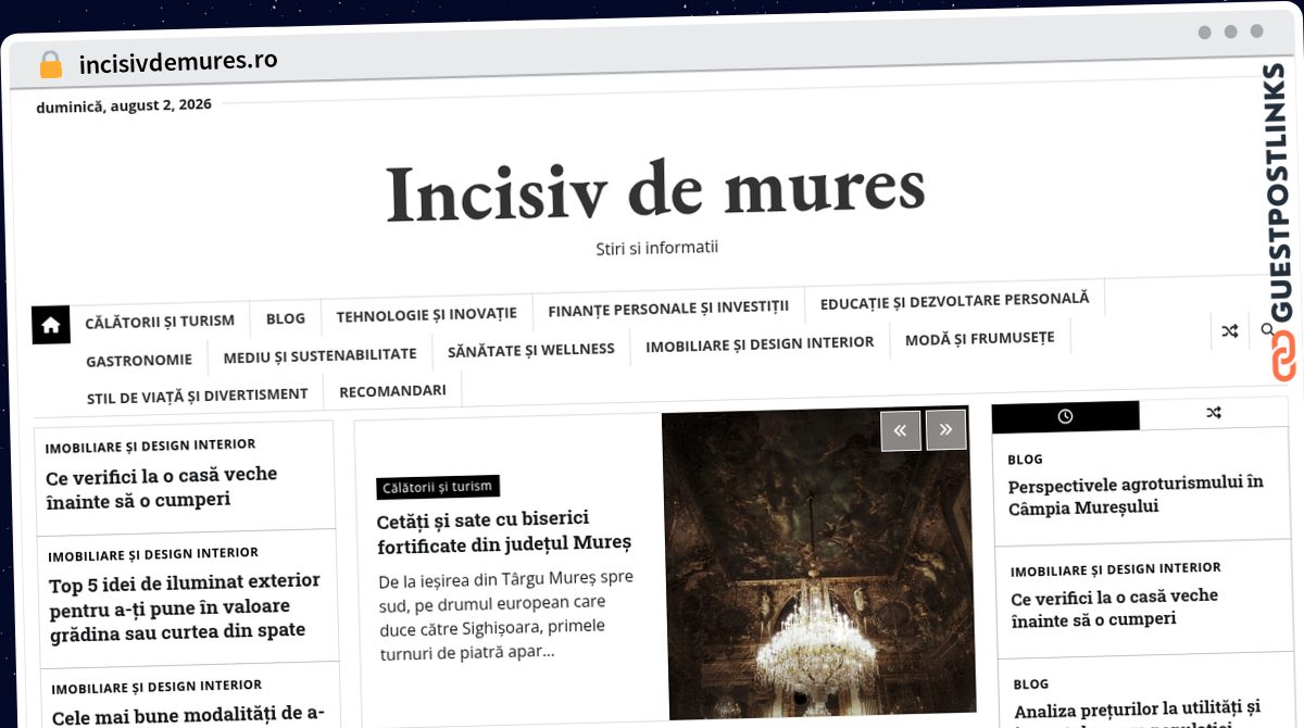 Publish Guest Post on incisivdemures.ro